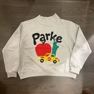 PARKE NYC Mock Neck Sweatshirt NWT L/XL by Chelsea Parke New York City 2024
